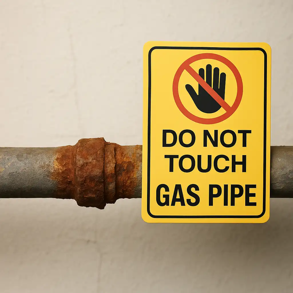 Gas Fittings in Orange