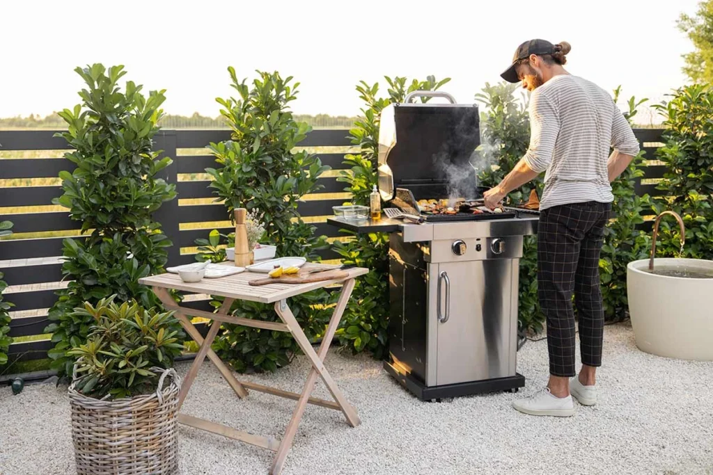 Outdoor gas BBQ setup in an Orange backyard | Gas Fittings